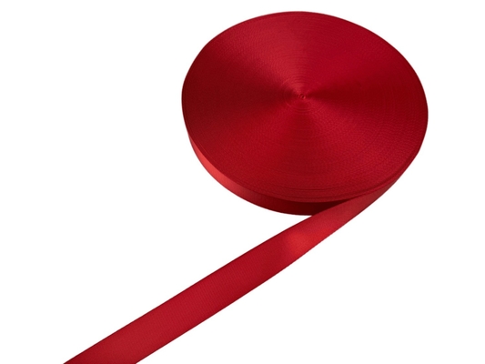 Good price CCC Customized Patterns Polyester Webbing Red Color Webbing Poly Strip Webbing online