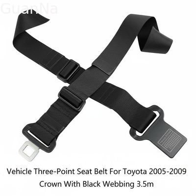 Vehicle Three-Point Seat Belt For Toyota 2005-2009 Crown With Black Webbing 3.5m