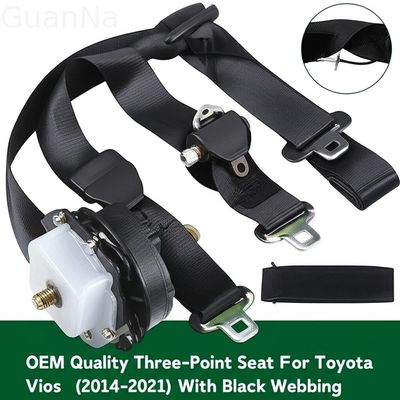 OEM Quality Three-Point Seat Belt For Toyota Vios （2014-2021）With Black Webbing