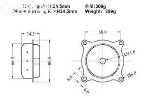 Original Airbag Gas Inflator with Precise ∅66mm*H34.5mm Dimensions For Driver Airbag