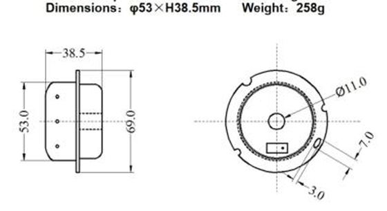 Original Airbag Gas Inflator ∅53mm*H38.5mm Dimensions For Driver Airbag Passenger Airbag