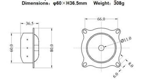 For Driver Airbag Passenger Airbag Dimensions ∅60*H36.5  Original Airbag Gas Inflator